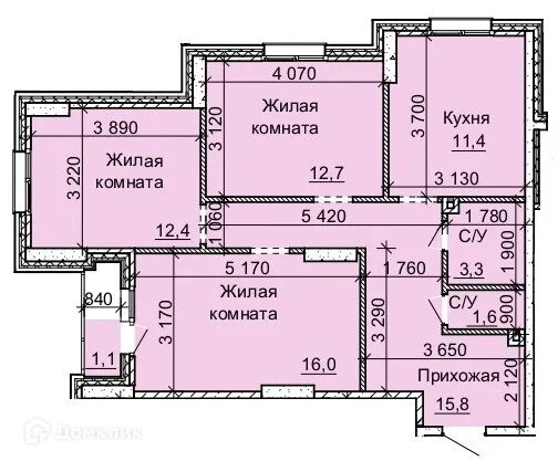 Фото квартиры в ЖК "Столетоff (Столетов)"