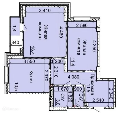 Фото квартиры в ЖК "Столетоff (Столетов)"