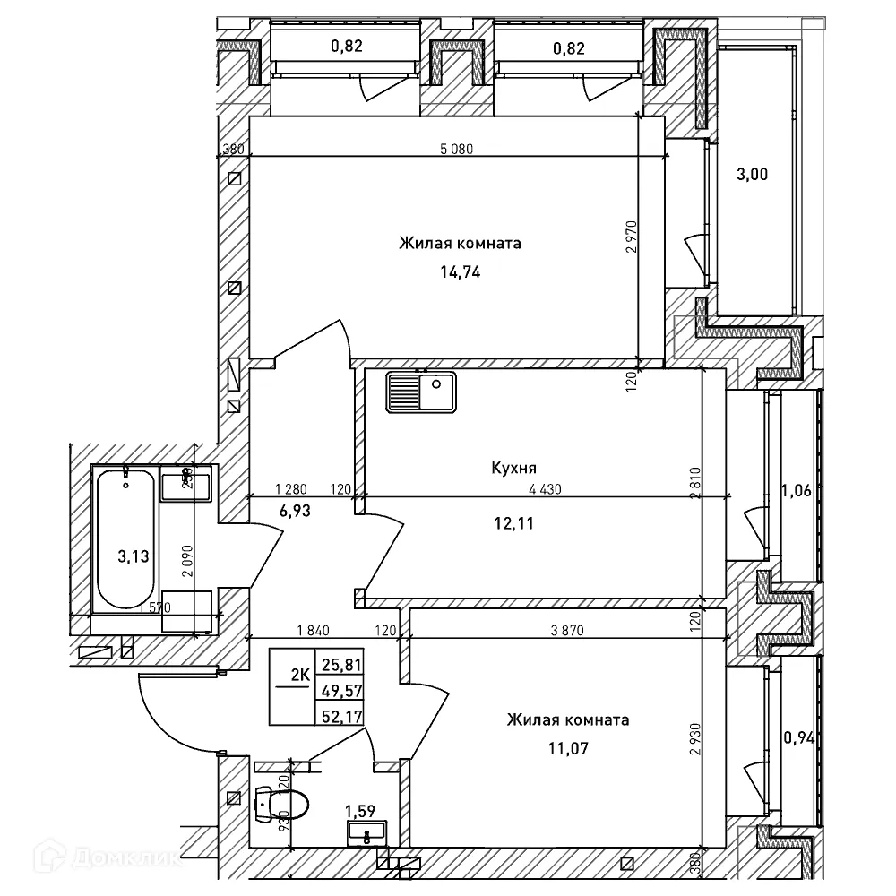Фото квартиры в ЖК Комсомольский проспект