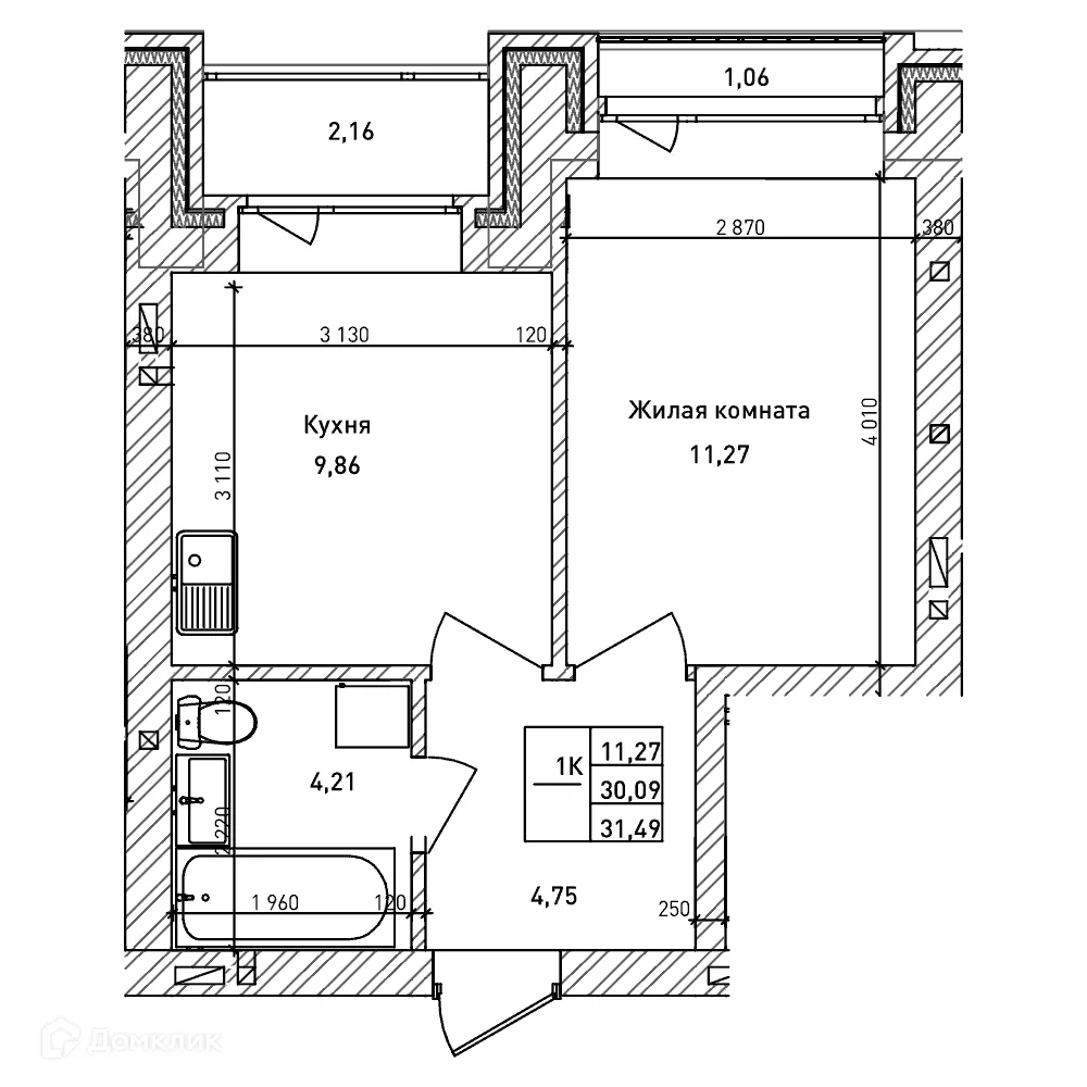 Фото квартиры в ЖК Комсомольский проспект