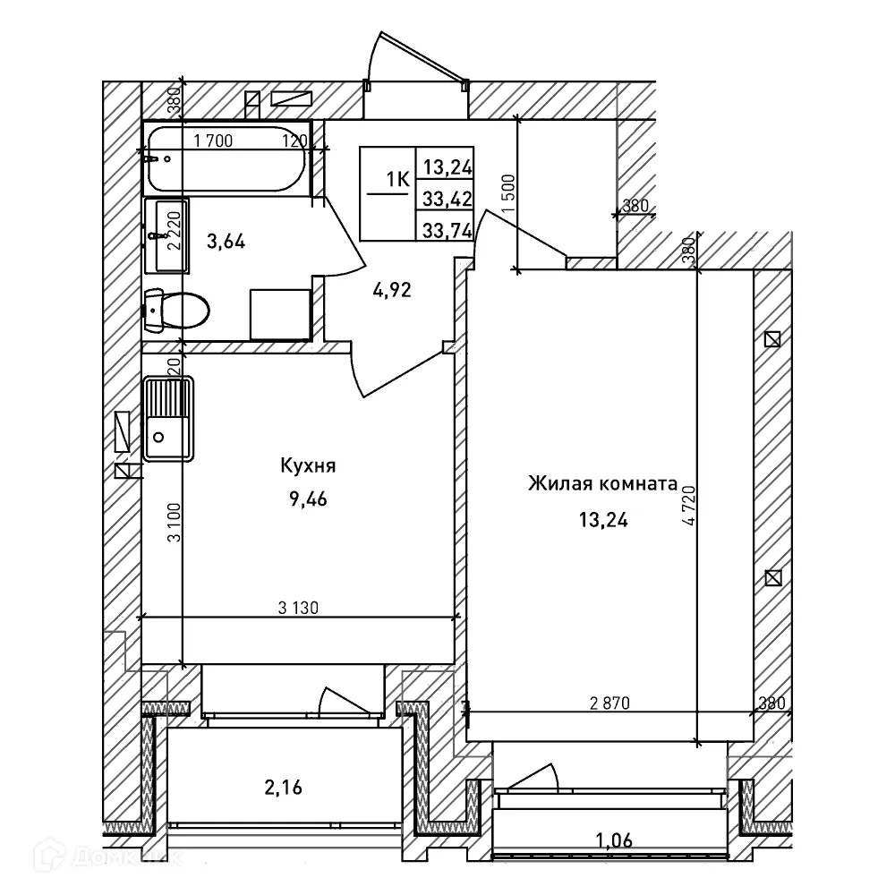 Фото квартиры в ЖК Комсомольский проспект