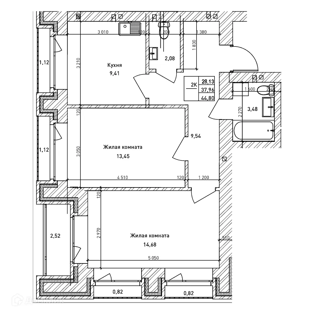 Фото квартиры в ЖК Комсомольский проспект