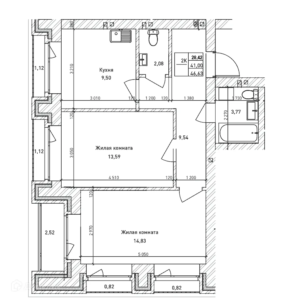 Фото квартиры в ЖК Комсомольский проспект