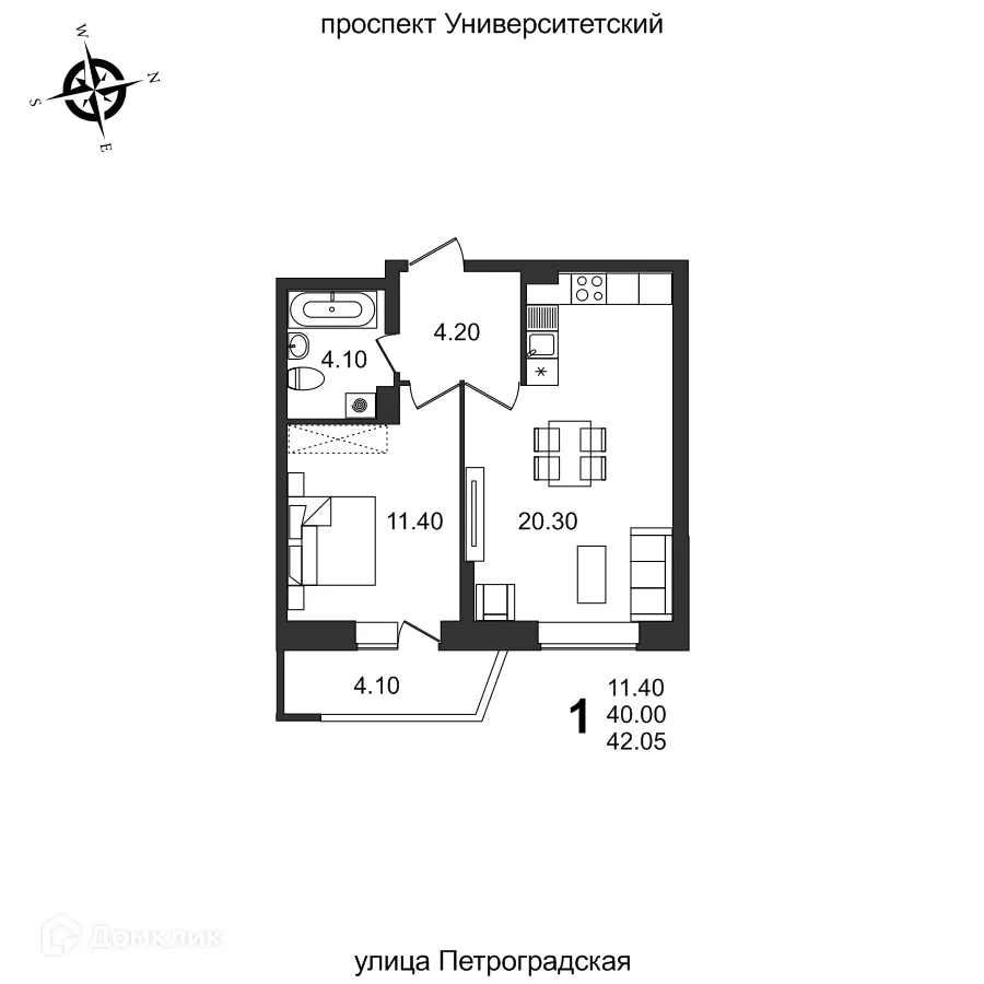 Фото квартиры в ЖК "Балтийский"