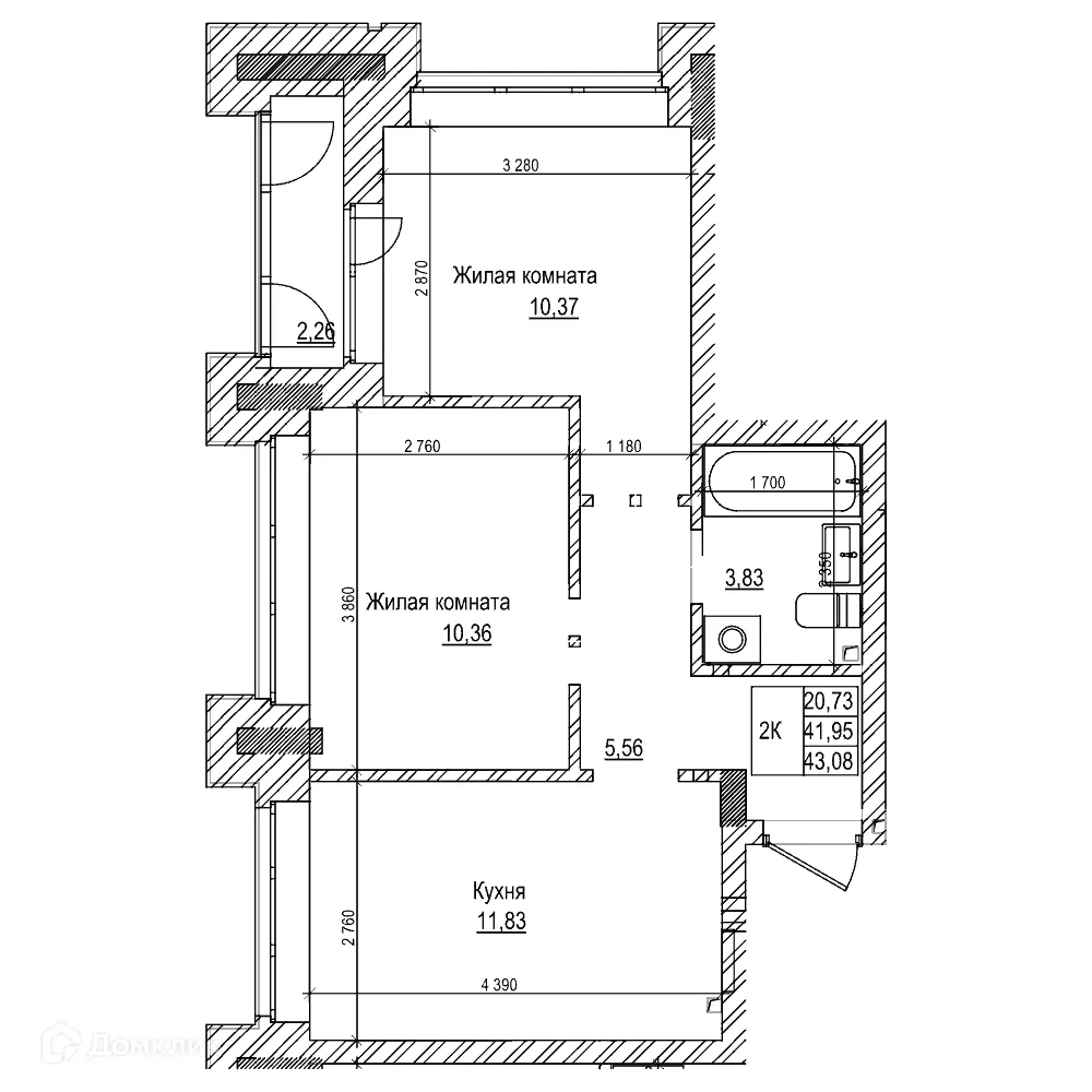 Фото квартиры в ЖК Комсомольский проспект