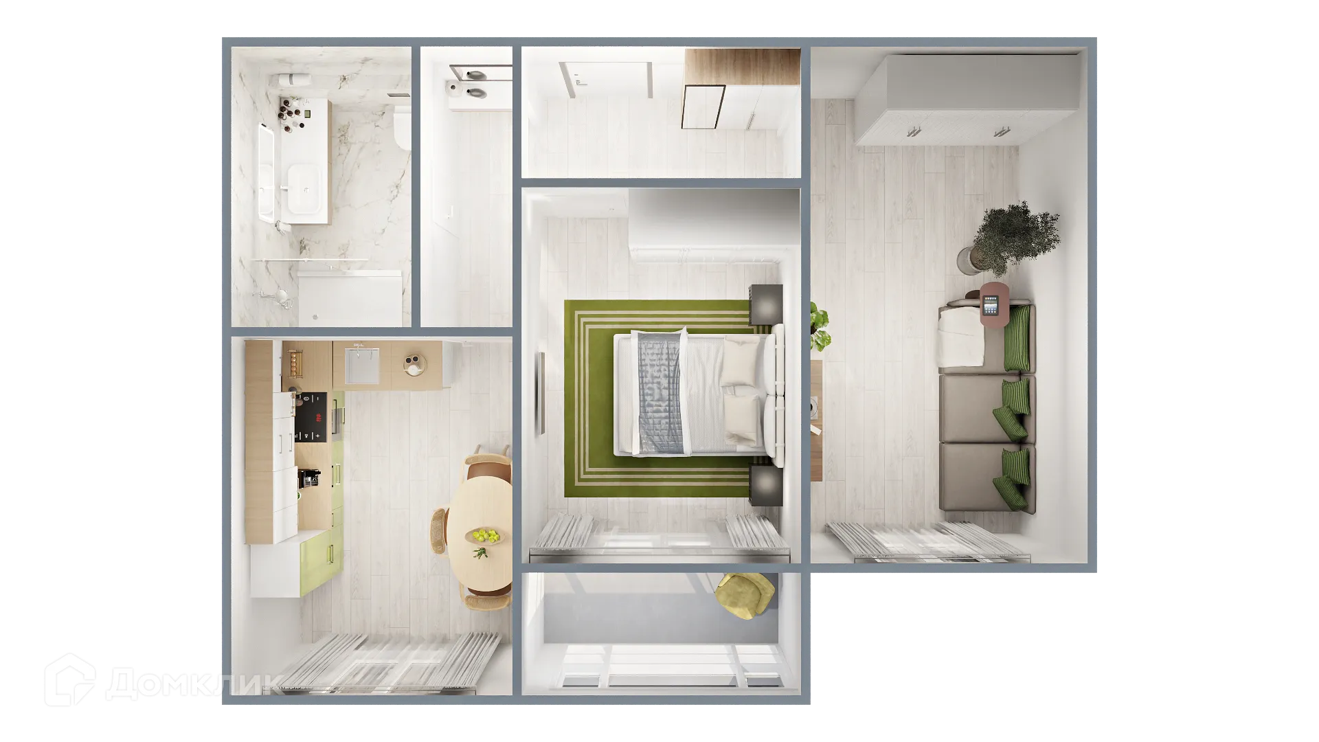 Фото квартиры в ЖК САМОЦВЕТЫ