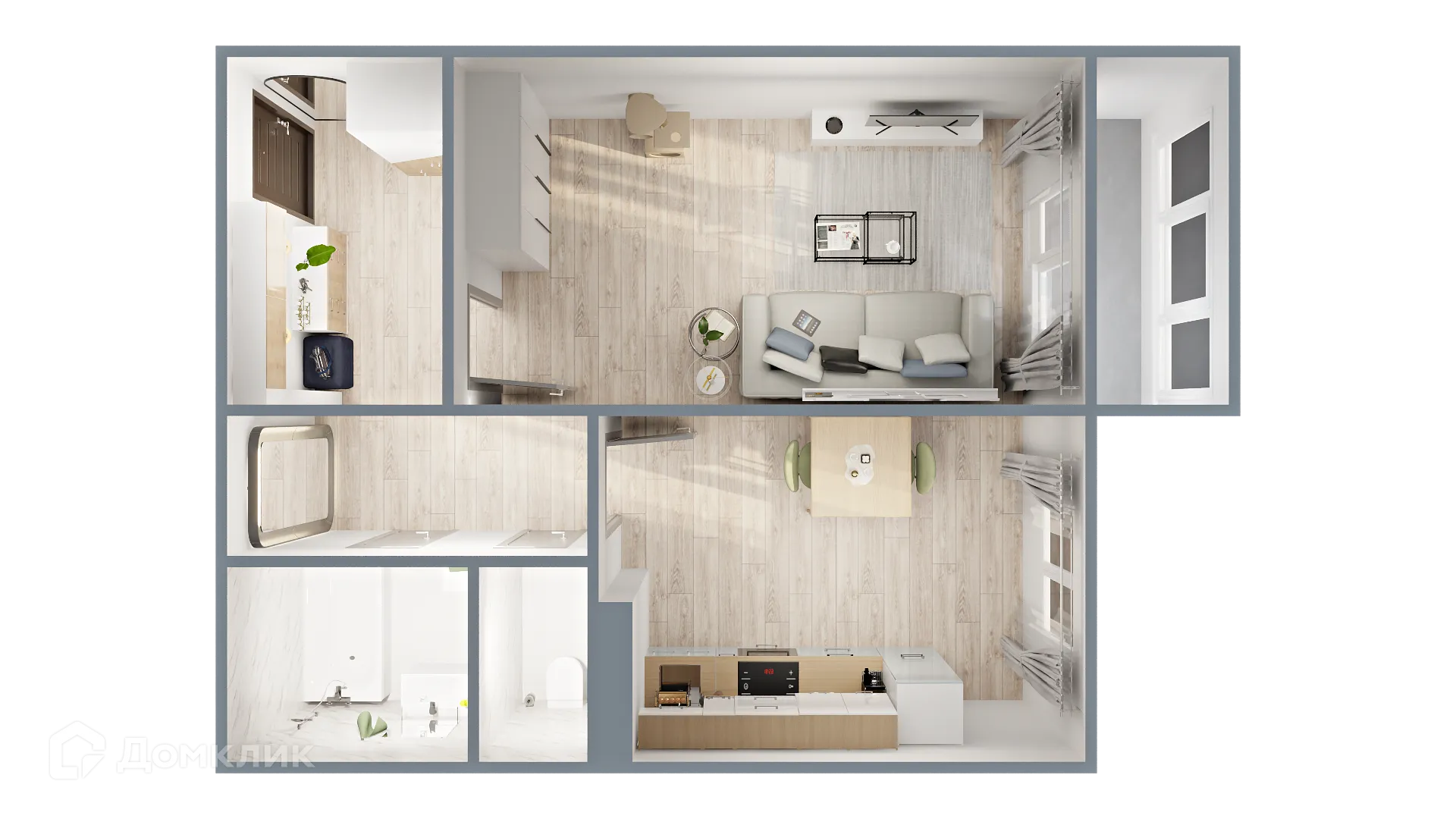 Фото квартиры в ЖК САМОЦВЕТЫ