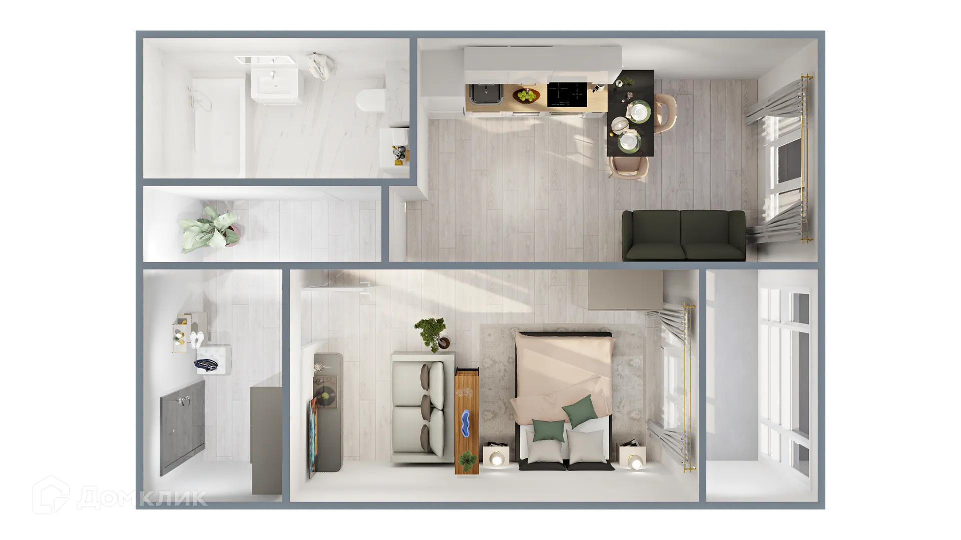 Фото квартиры в ЖК САМОЦВЕТЫ