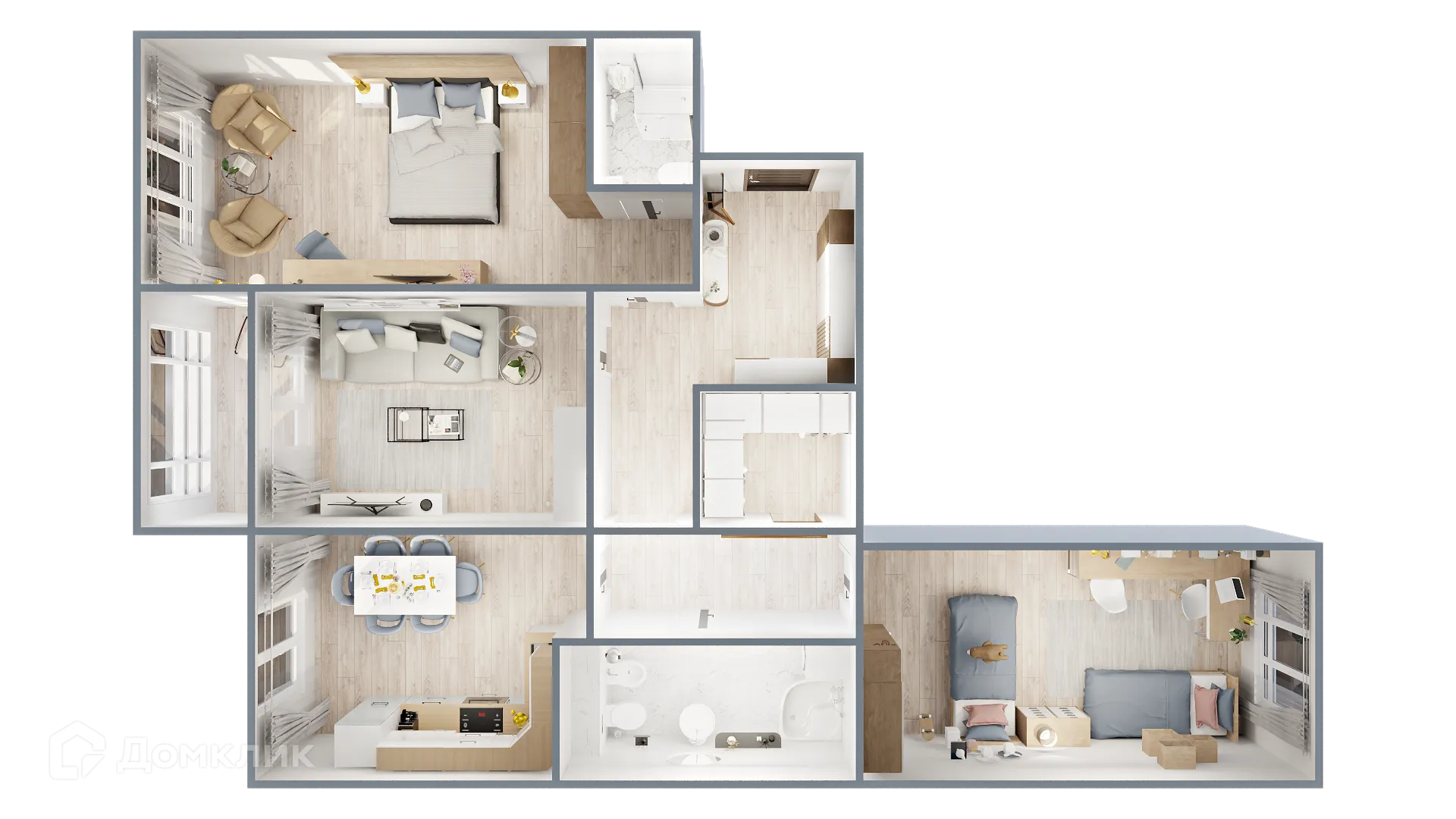 Фото квартиры в ЖК САМОЦВЕТЫ