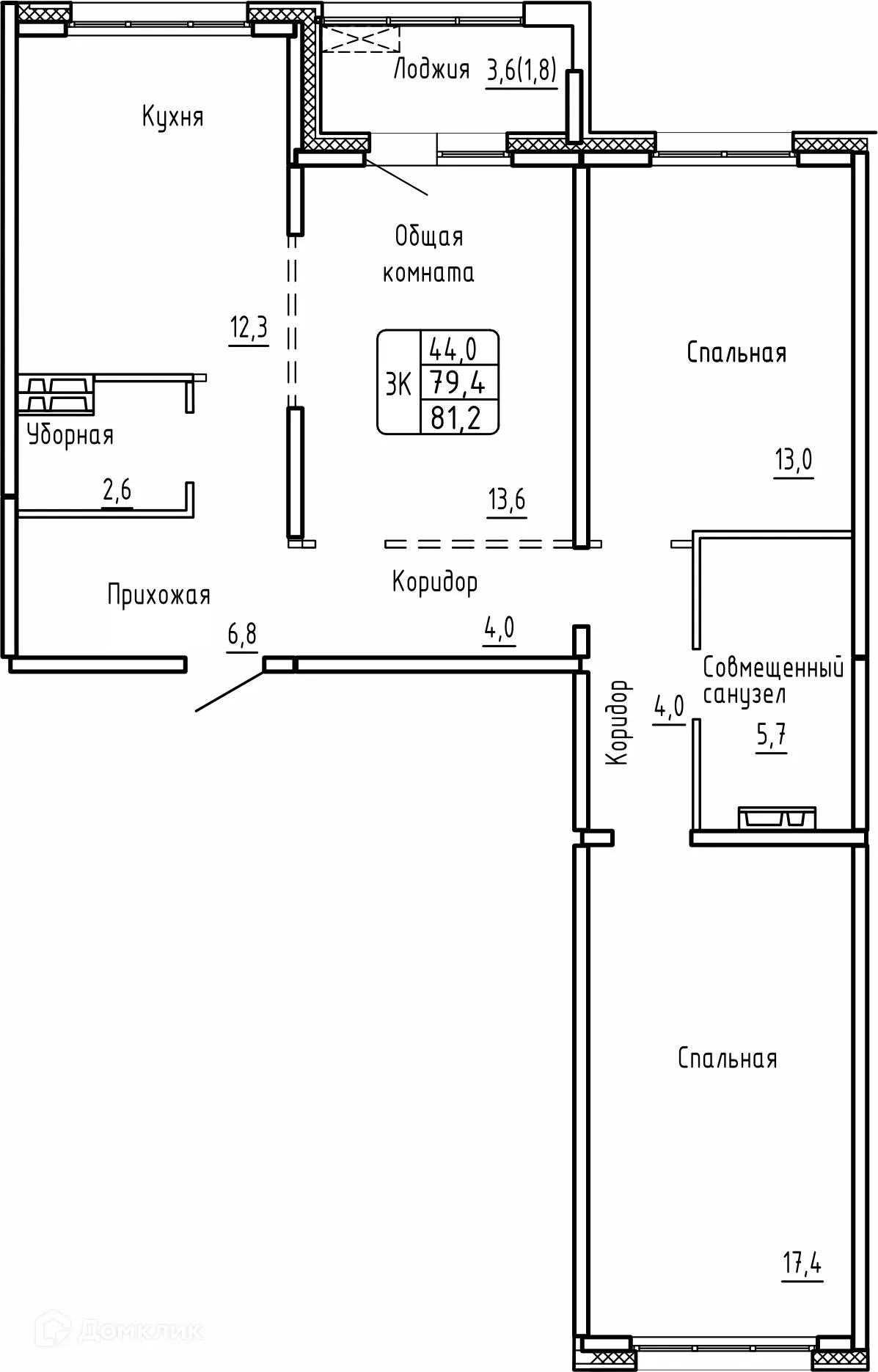 Фото квартиры в ЖК САМОЦВЕТЫ