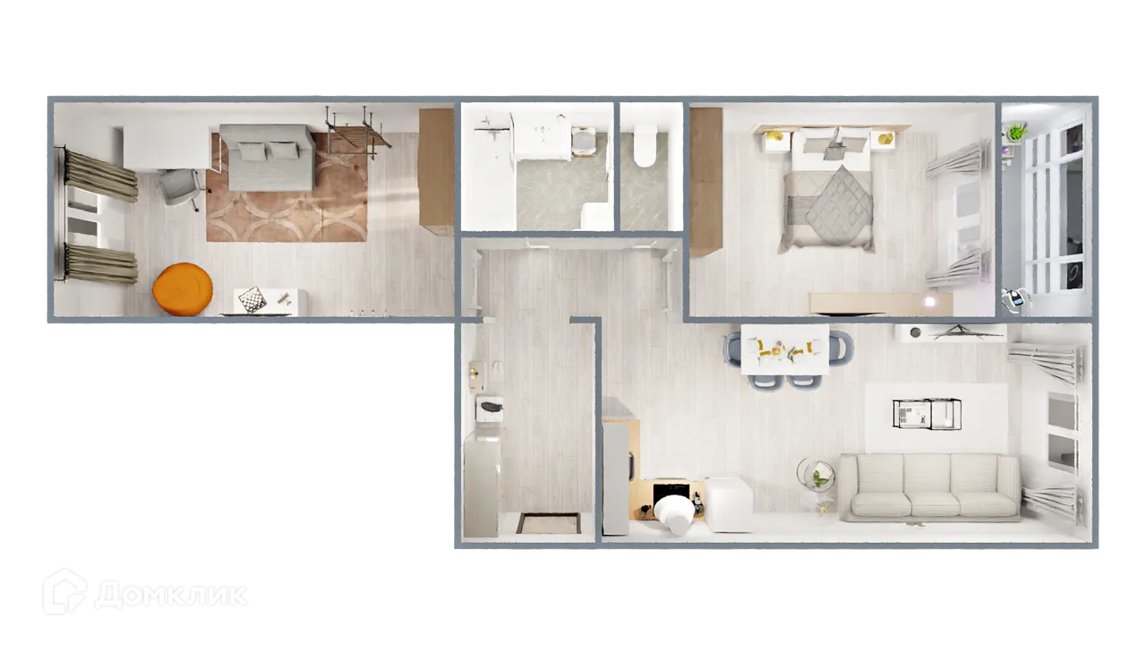 Фото квартиры в ЖК САМОЦВЕТЫ