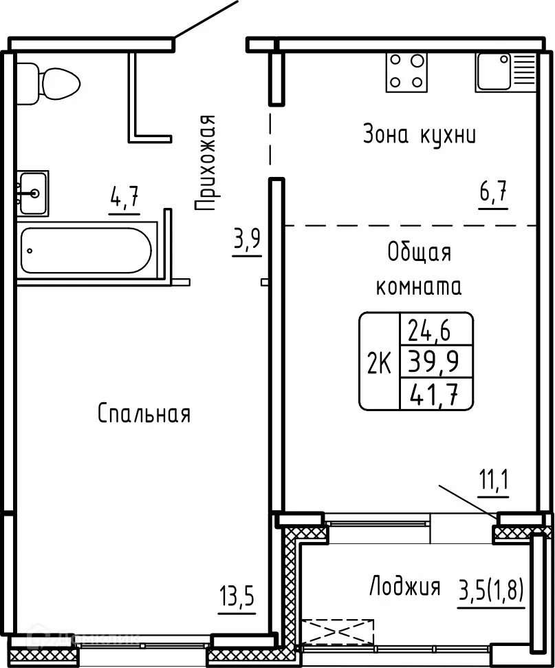 Фото квартиры в ЖК САМОЦВЕТЫ