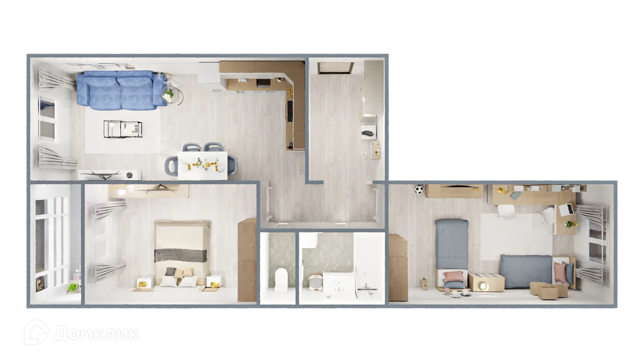 Фото квартиры в ЖК САМОЦВЕТЫ