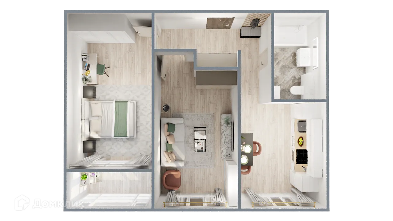 Фото квартиры в ЖК САМОЦВЕТЫ