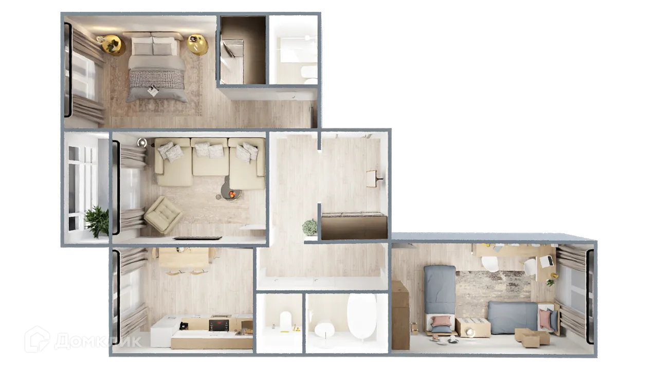 Фото квартиры в ЖК САМОЦВЕТЫ