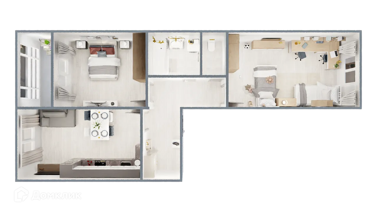 Фото квартиры в ЖК САМОЦВЕТЫ