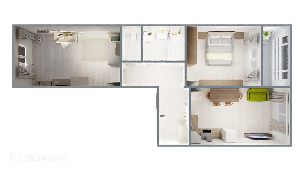 Фото квартиры в ЖК САМОЦВЕТЫ