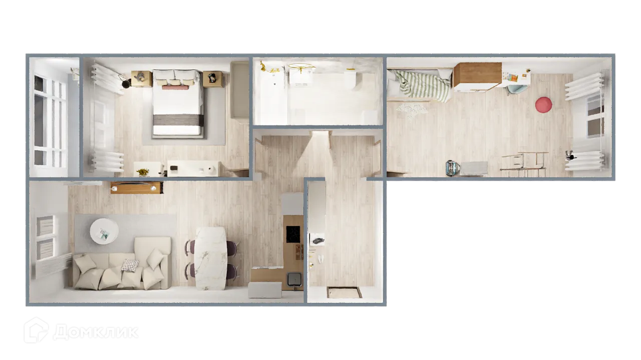 Фото квартиры в ЖК САМОЦВЕТЫ