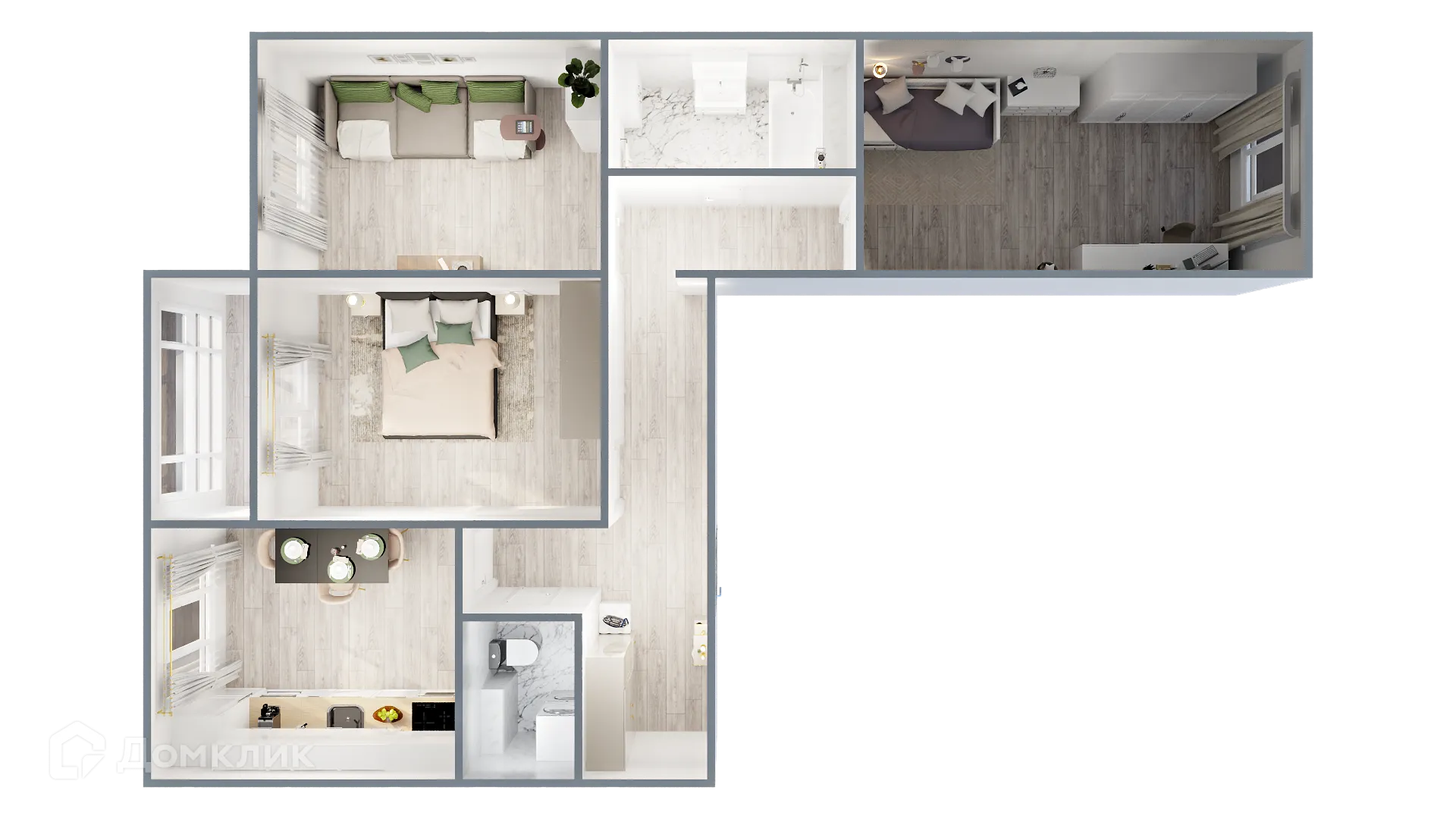 Фото квартиры в ЖК САМОЦВЕТЫ