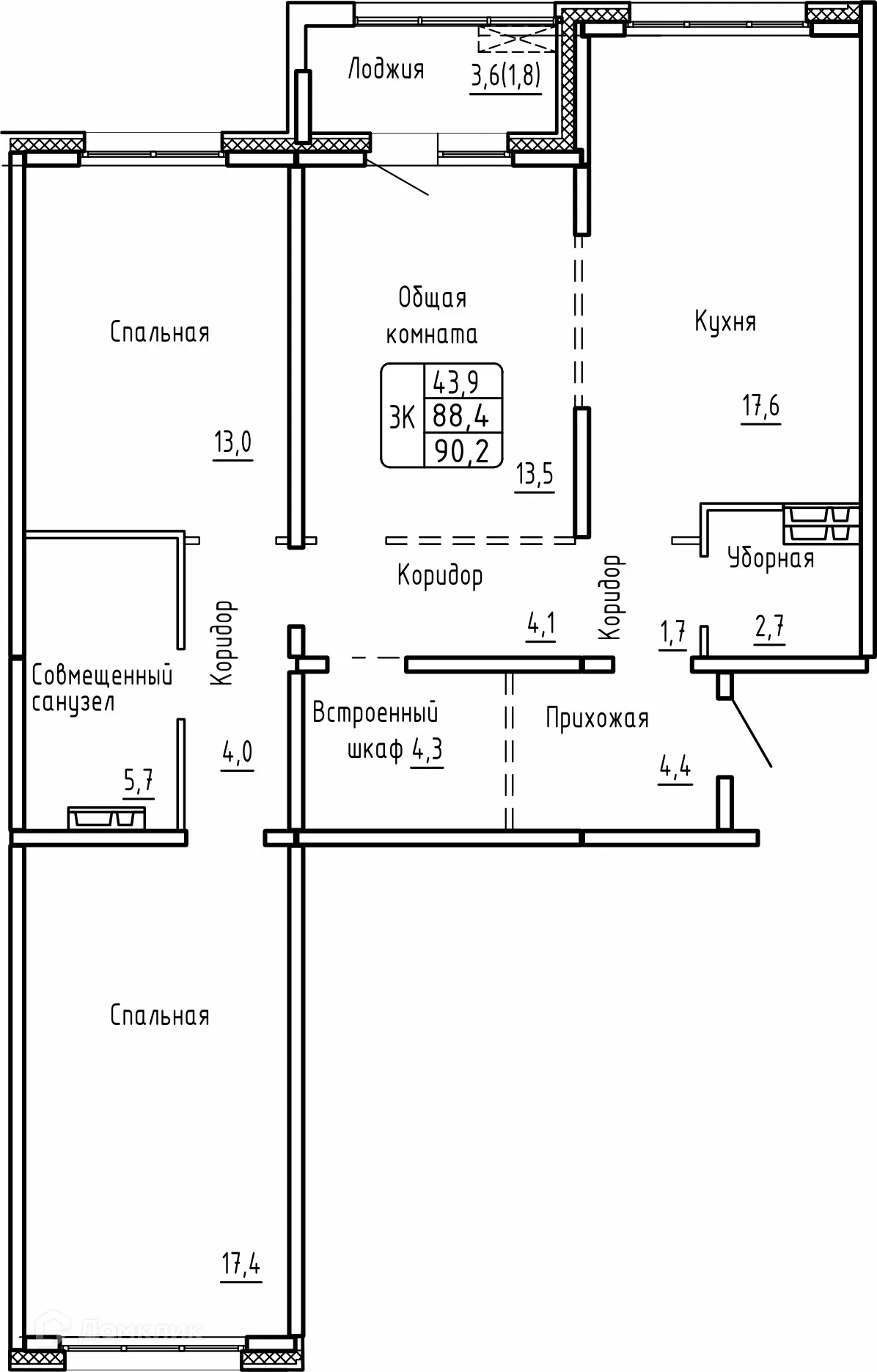 Фото квартиры в ЖК САМОЦВЕТЫ
