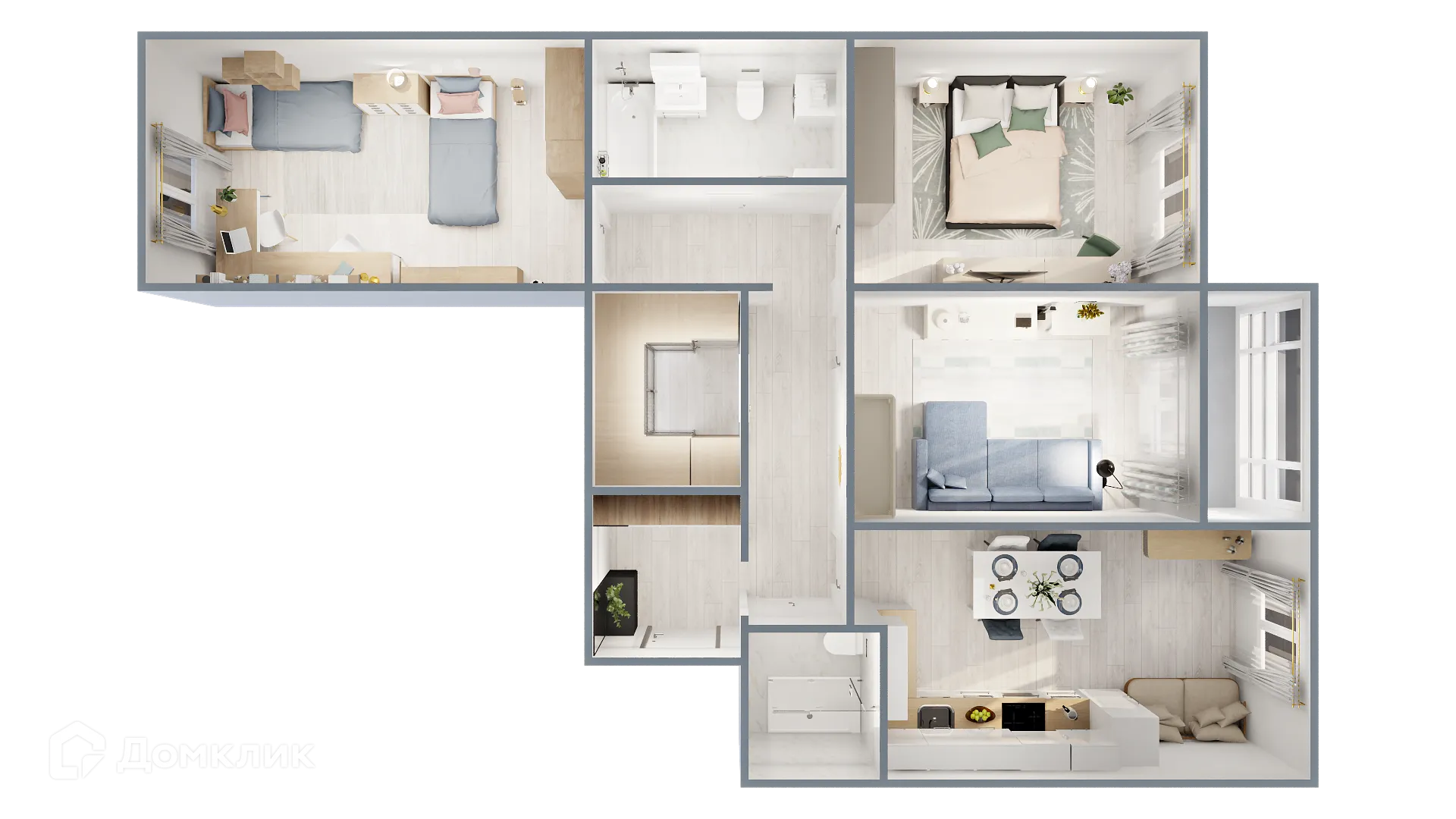 Фото квартиры в ЖК САМОЦВЕТЫ