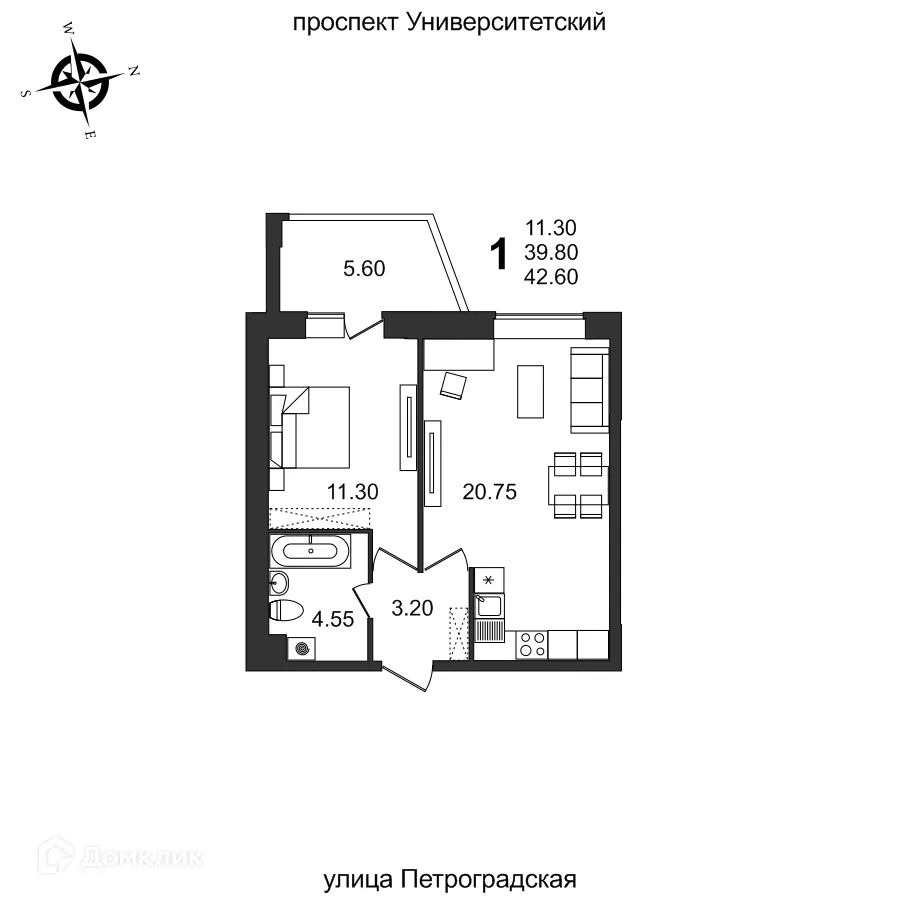 Фото квартиры в ЖК "Балтийский"