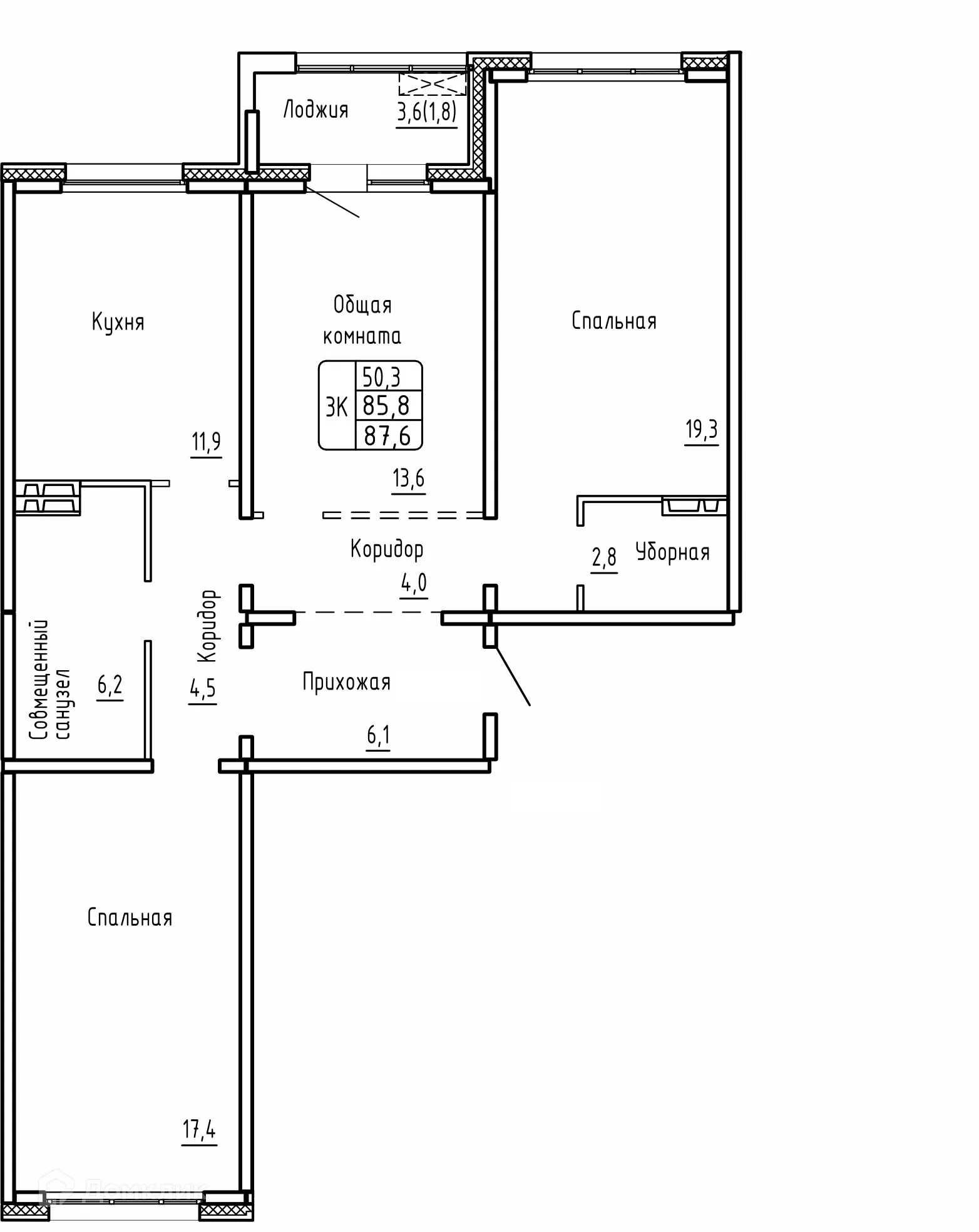 Фото квартиры в ЖК САМОЦВЕТЫ