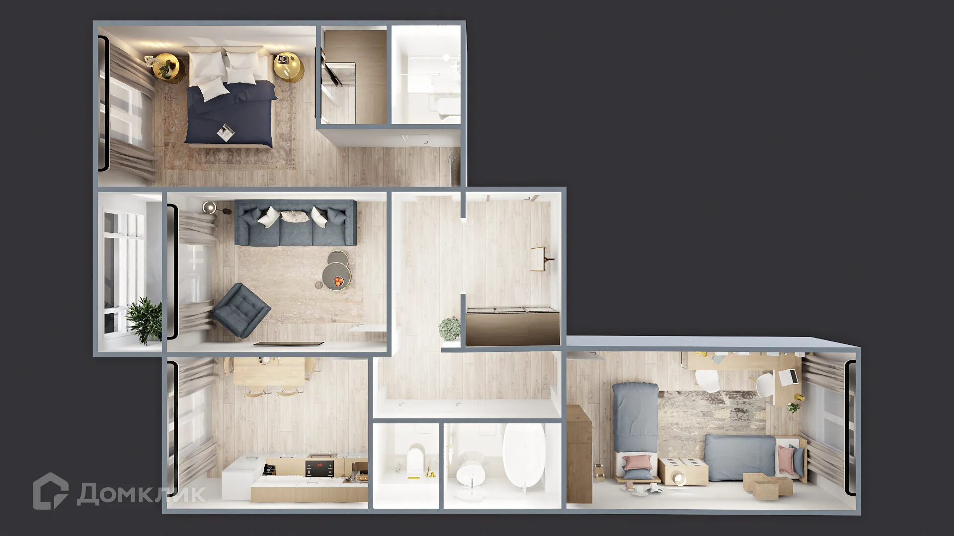 Фото квартиры в ЖК САМОЦВЕТЫ