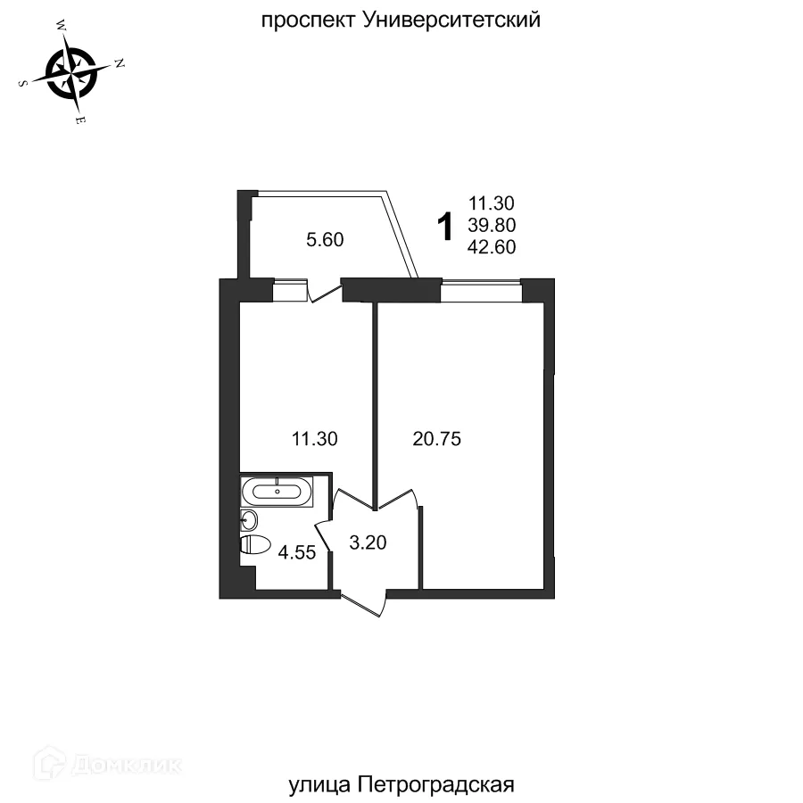Фото квартиры в ЖК "Балтийский"