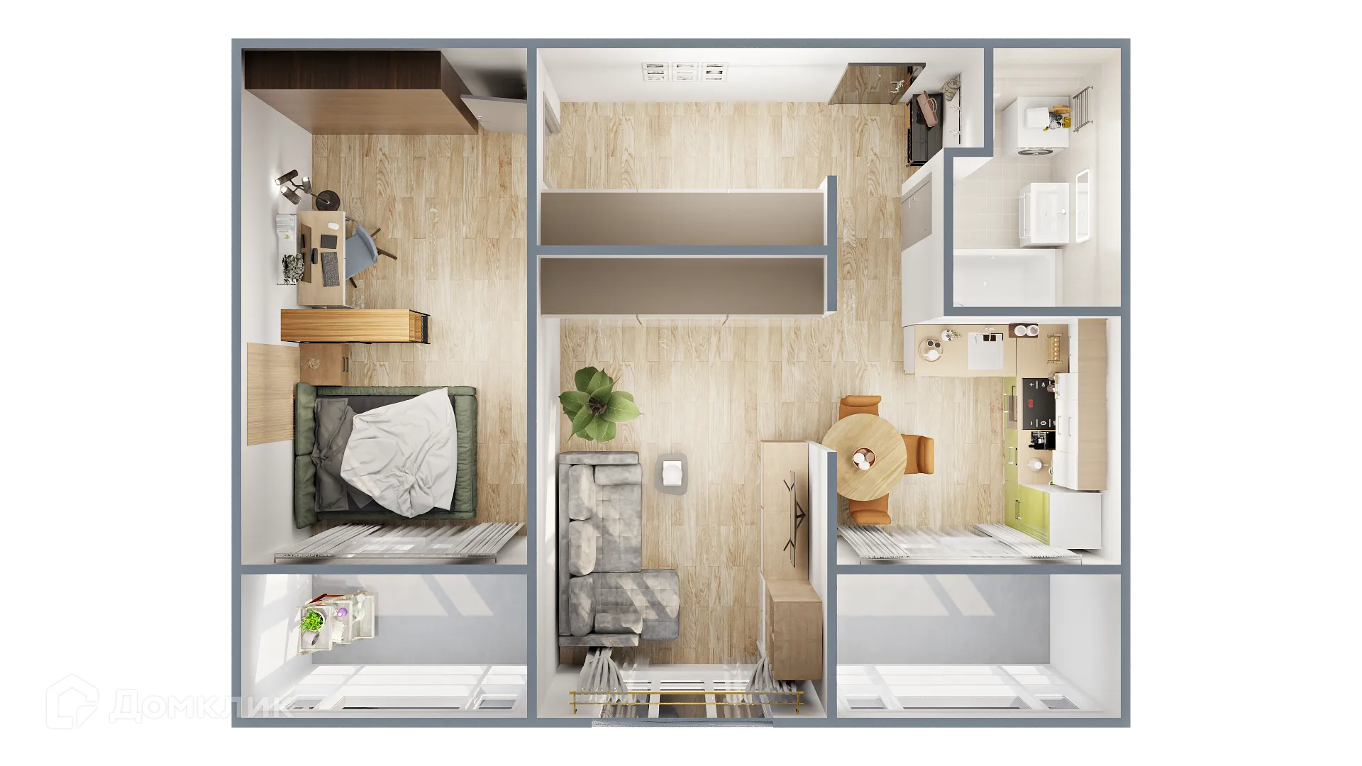 Фото квартиры в ЖК САМОЦВЕТЫ