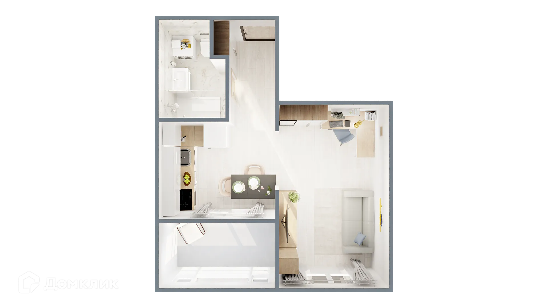 Фото квартиры в ЖК САМОЦВЕТЫ