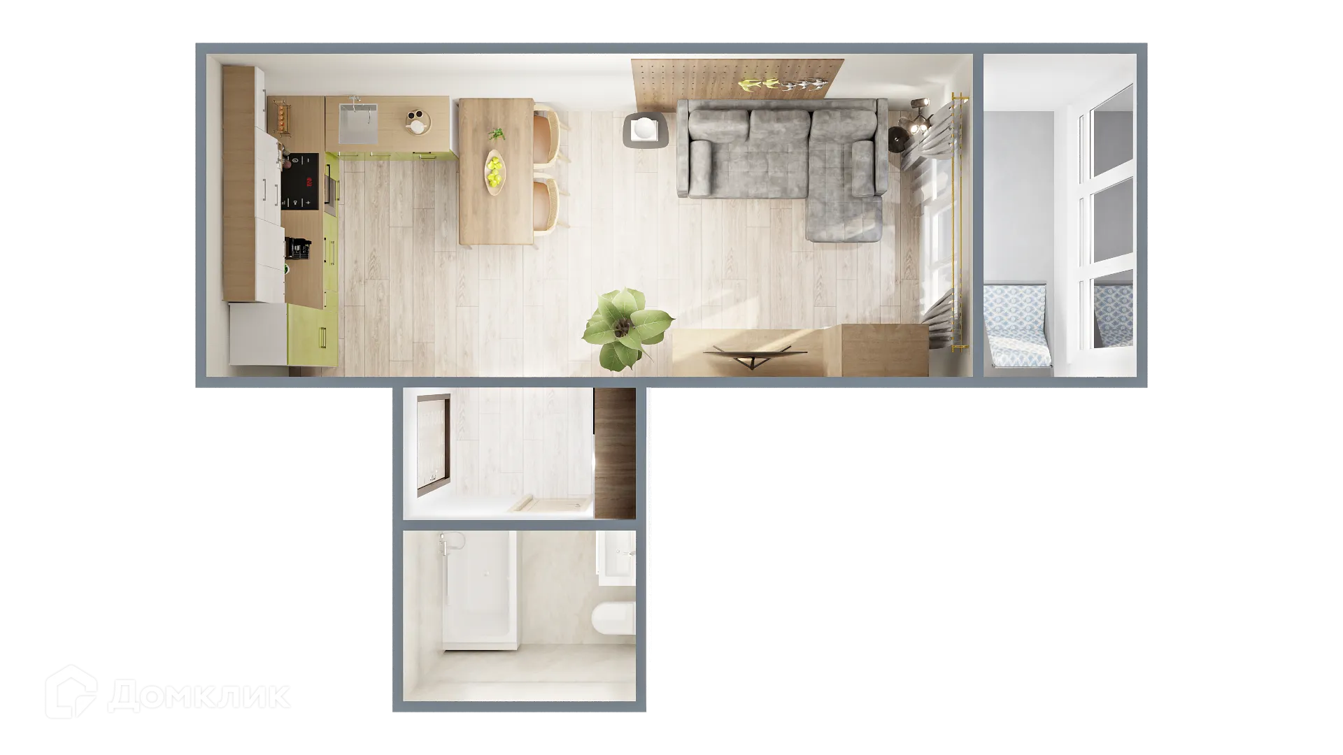 Фото квартиры в ЖК САМОЦВЕТЫ