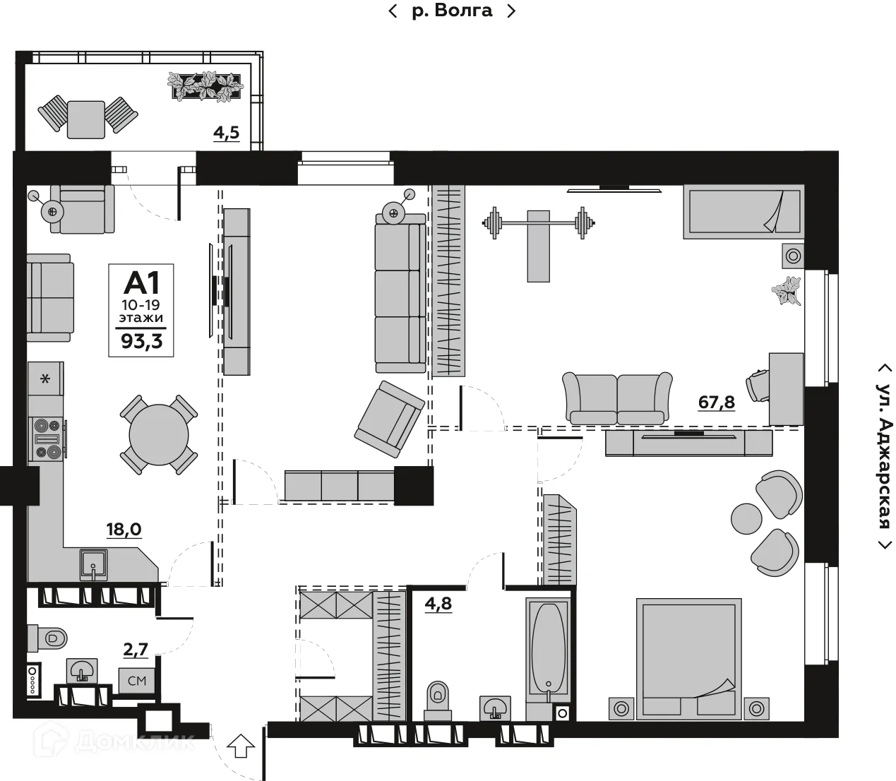 Фото квартиры в ЖК Волго-Дон