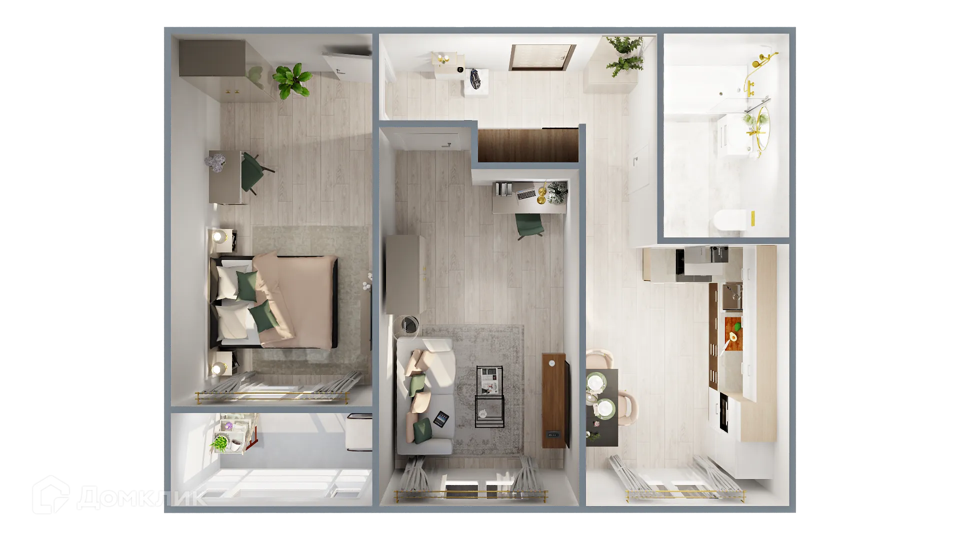 Фото квартиры в ЖК САМОЦВЕТЫ