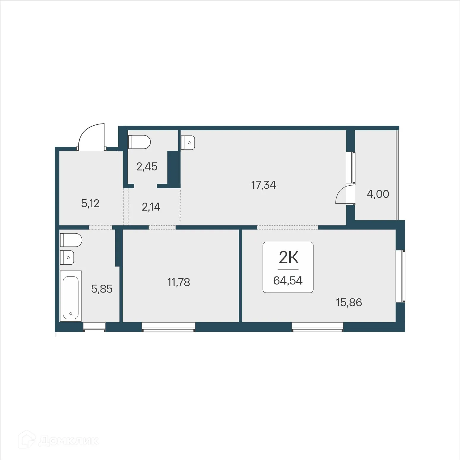 Фото квартиры в ЖК Эко-квартал на Кедровой