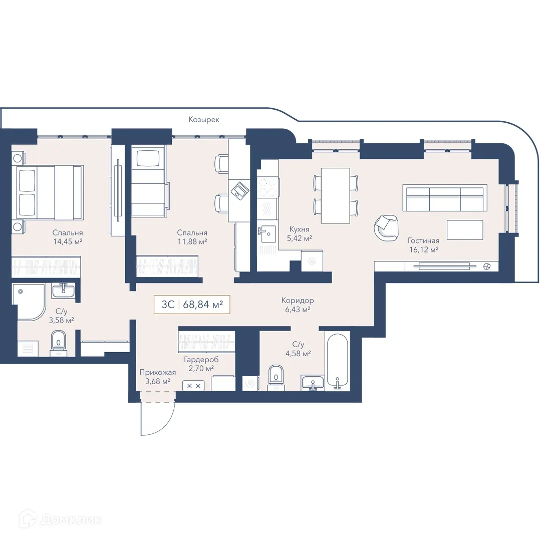 Фото квартиры в ЖК Will Art (Вилл Арт)