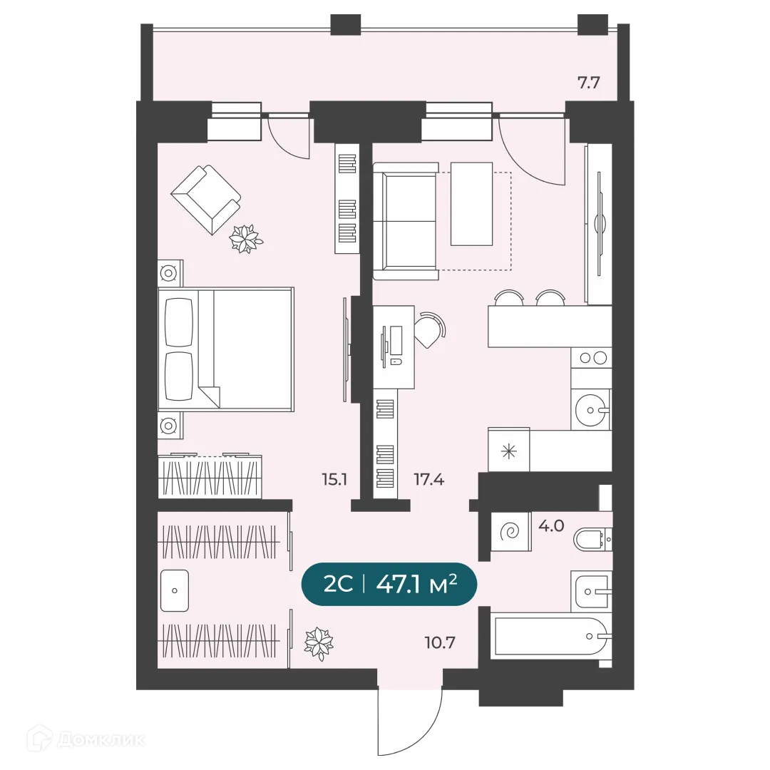 Фото квартиры в ЖК"Черемушки" на Приморской
