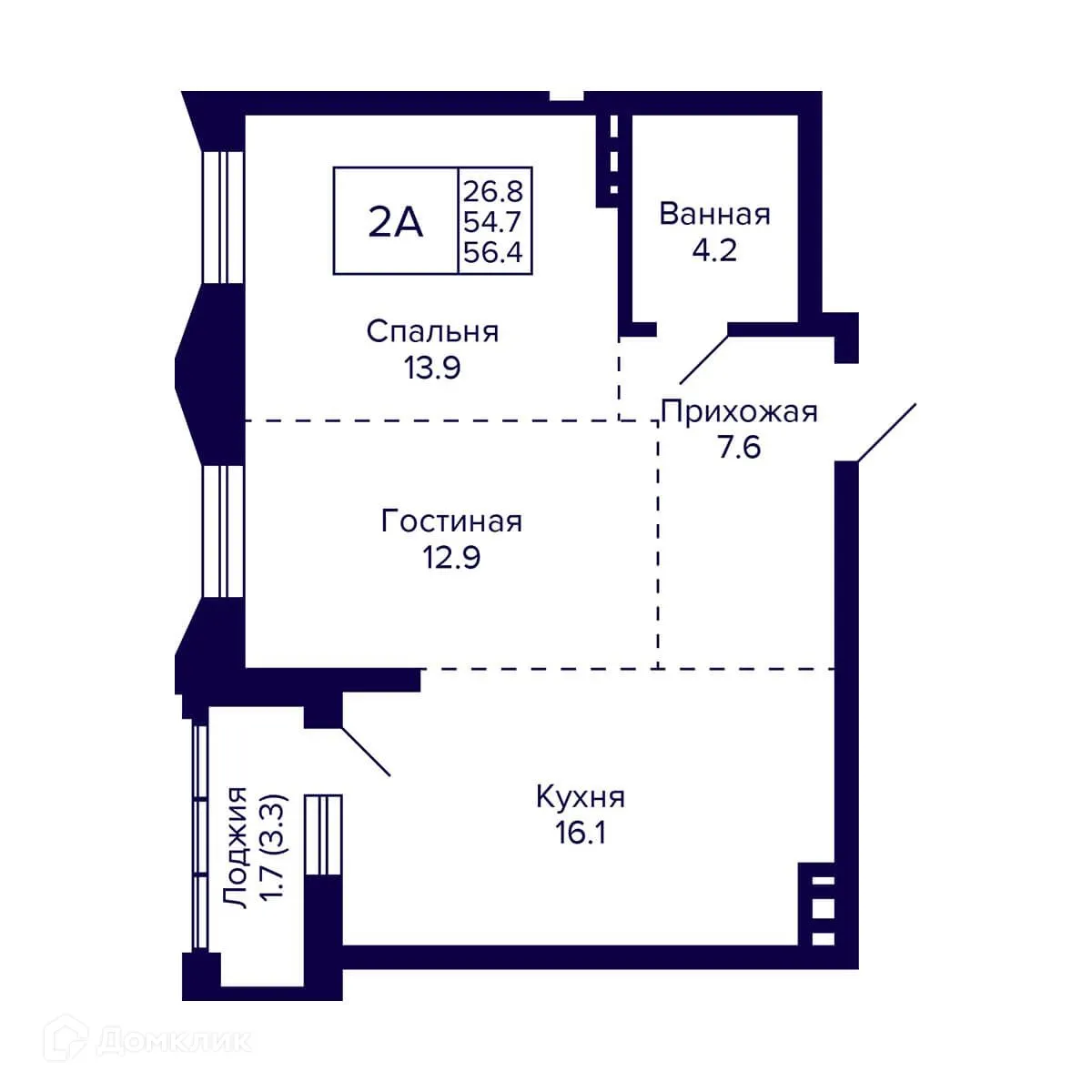 Фото квартиры в ЖК Жилой дом "GRANDO" (Грандо)