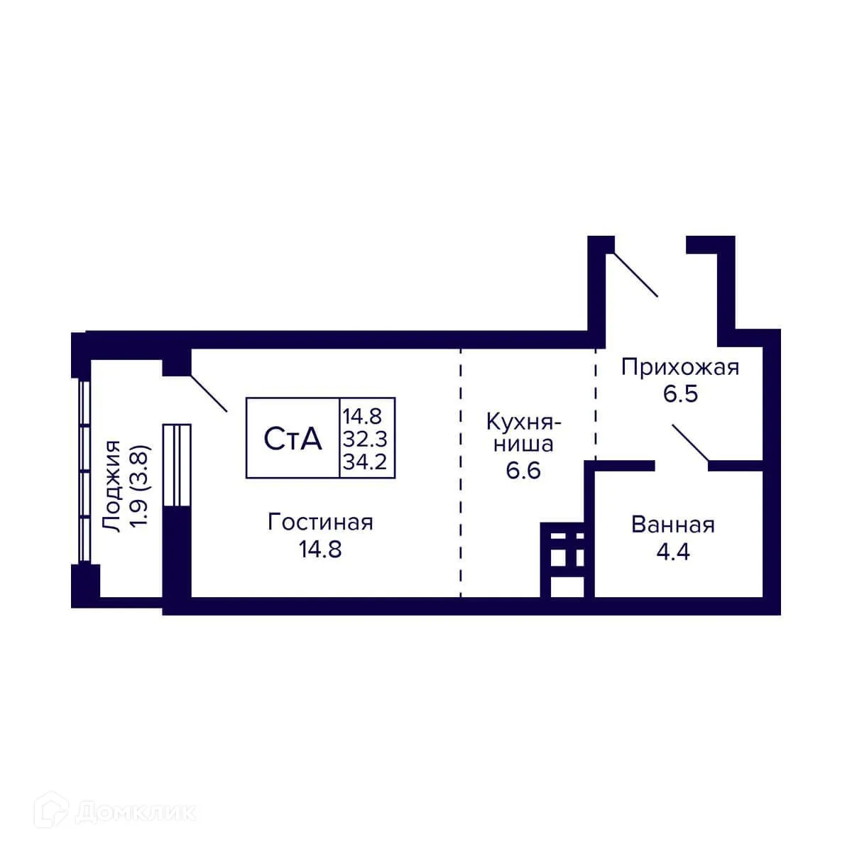 Фото квартиры в ЖК Жилой дом "GRANDO" (Грандо)