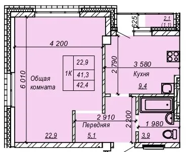 Фото квартиры в ЖК Серебряный ключ