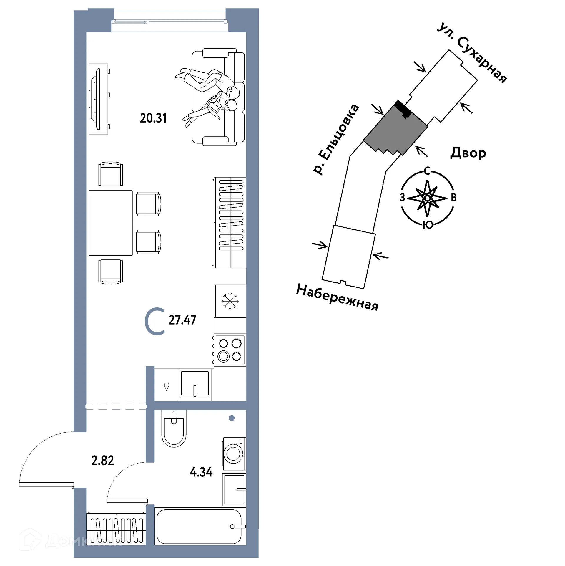 Фото квартиры в ЖК Страна.Береговая