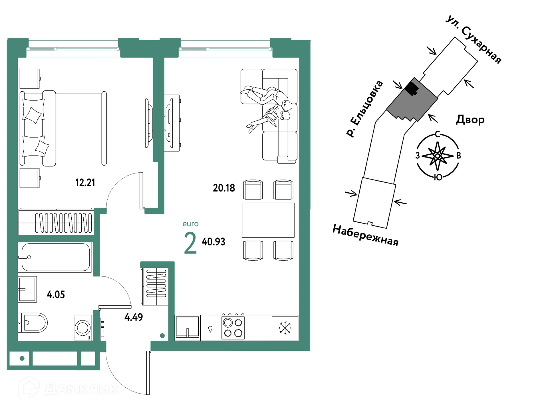 Фото квартиры в ЖК Страна.Береговая