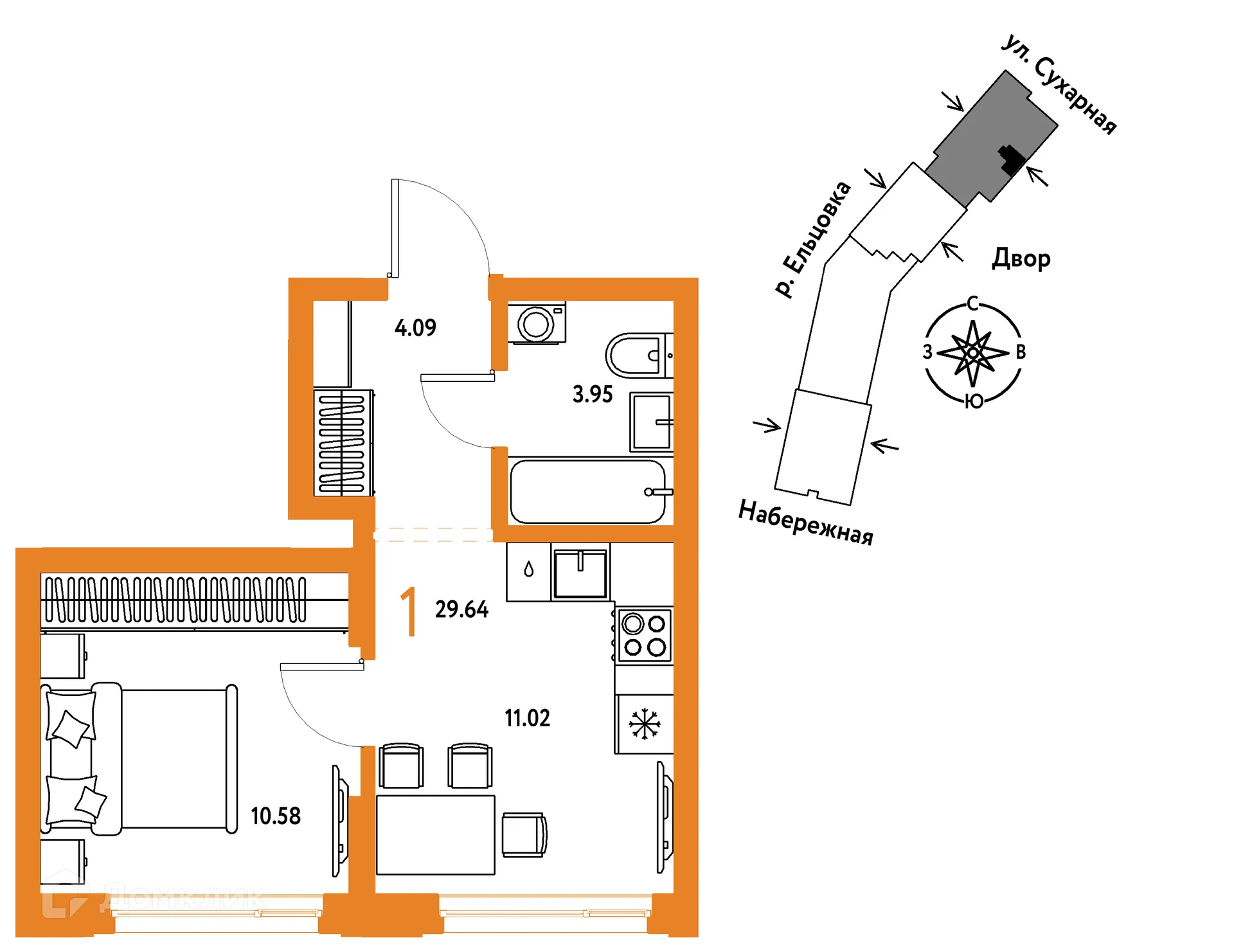 Фото квартиры в ЖК Страна.Береговая