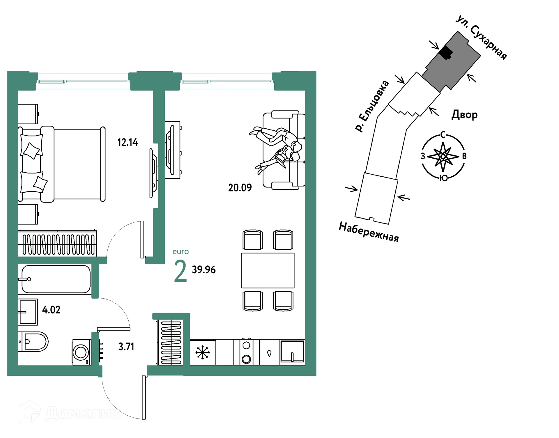 Фото квартиры в ЖК Страна.Береговая
