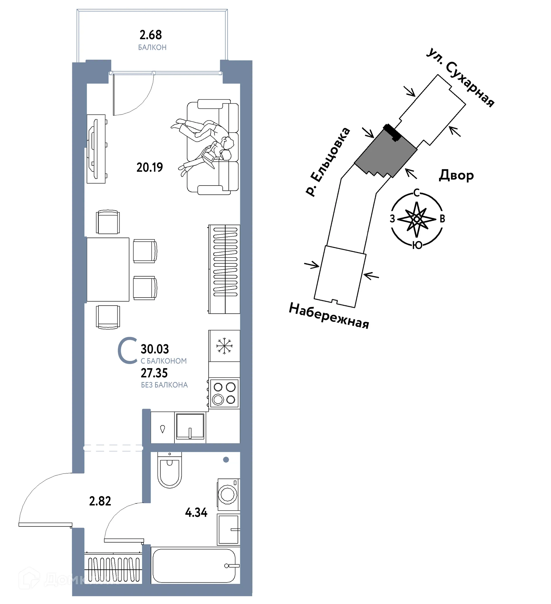Фото квартиры в ЖК Страна.Береговая