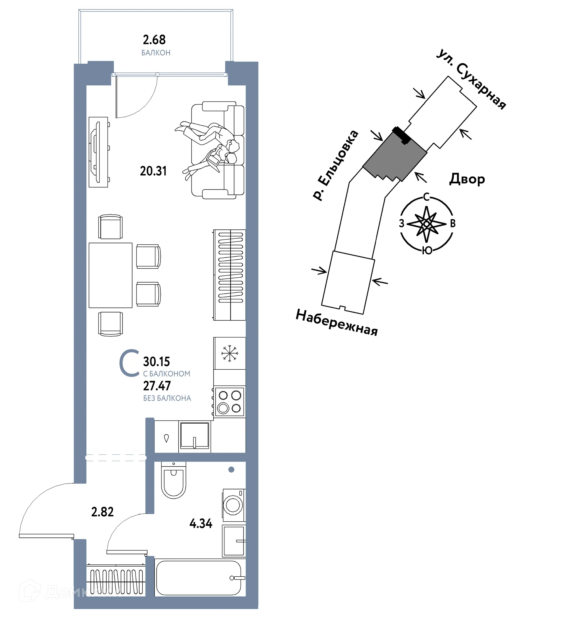 Фото квартиры в ЖК Страна.Береговая