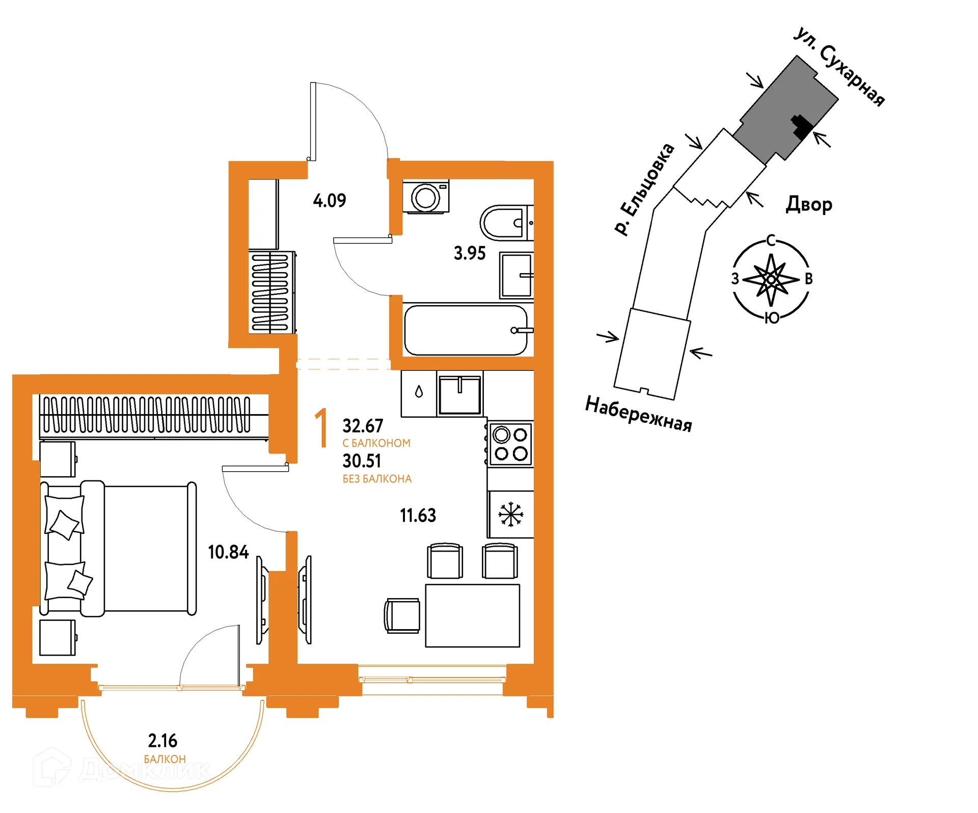 Фото квартиры в ЖК Страна.Береговая