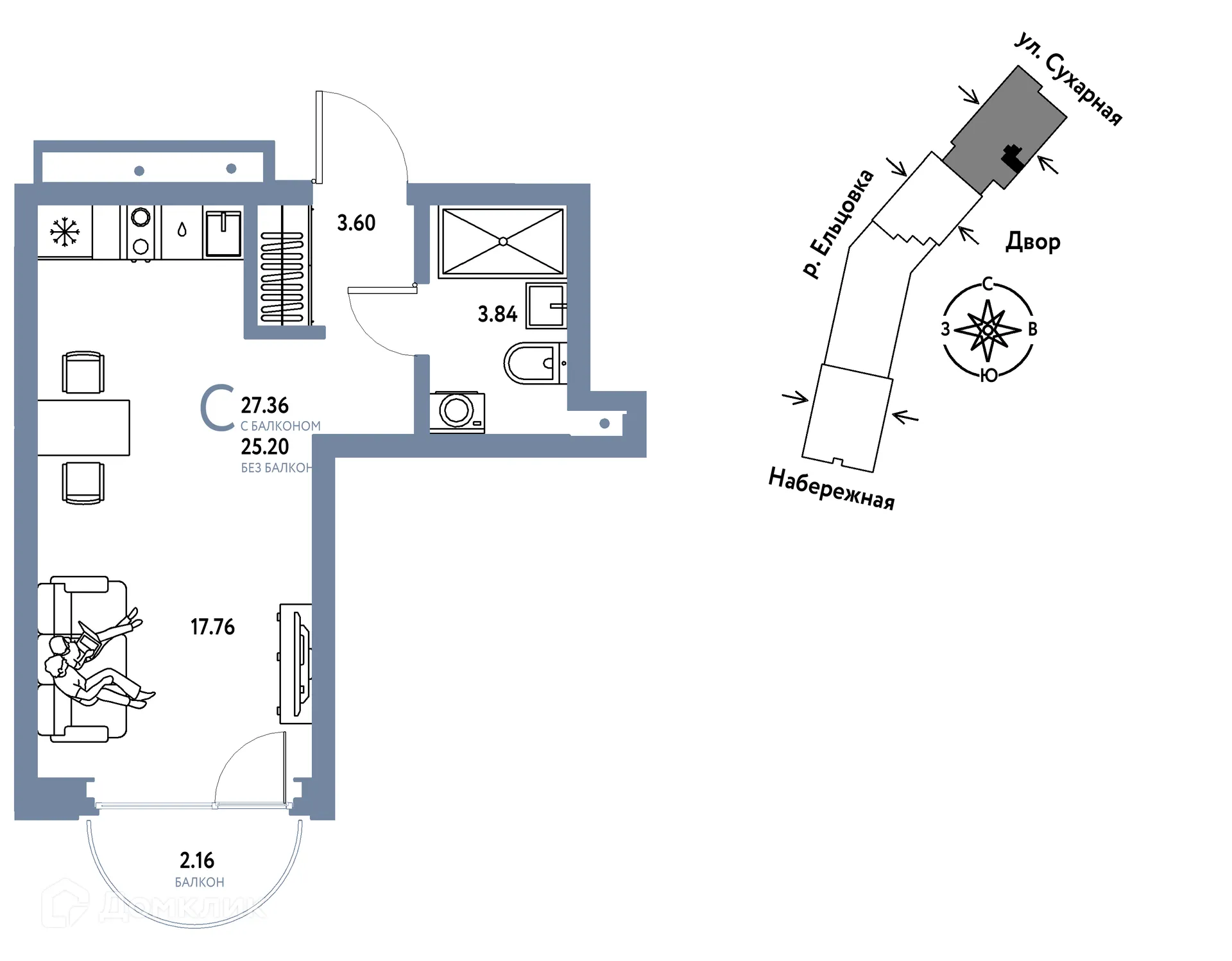 Фото квартиры в ЖК Страна.Береговая