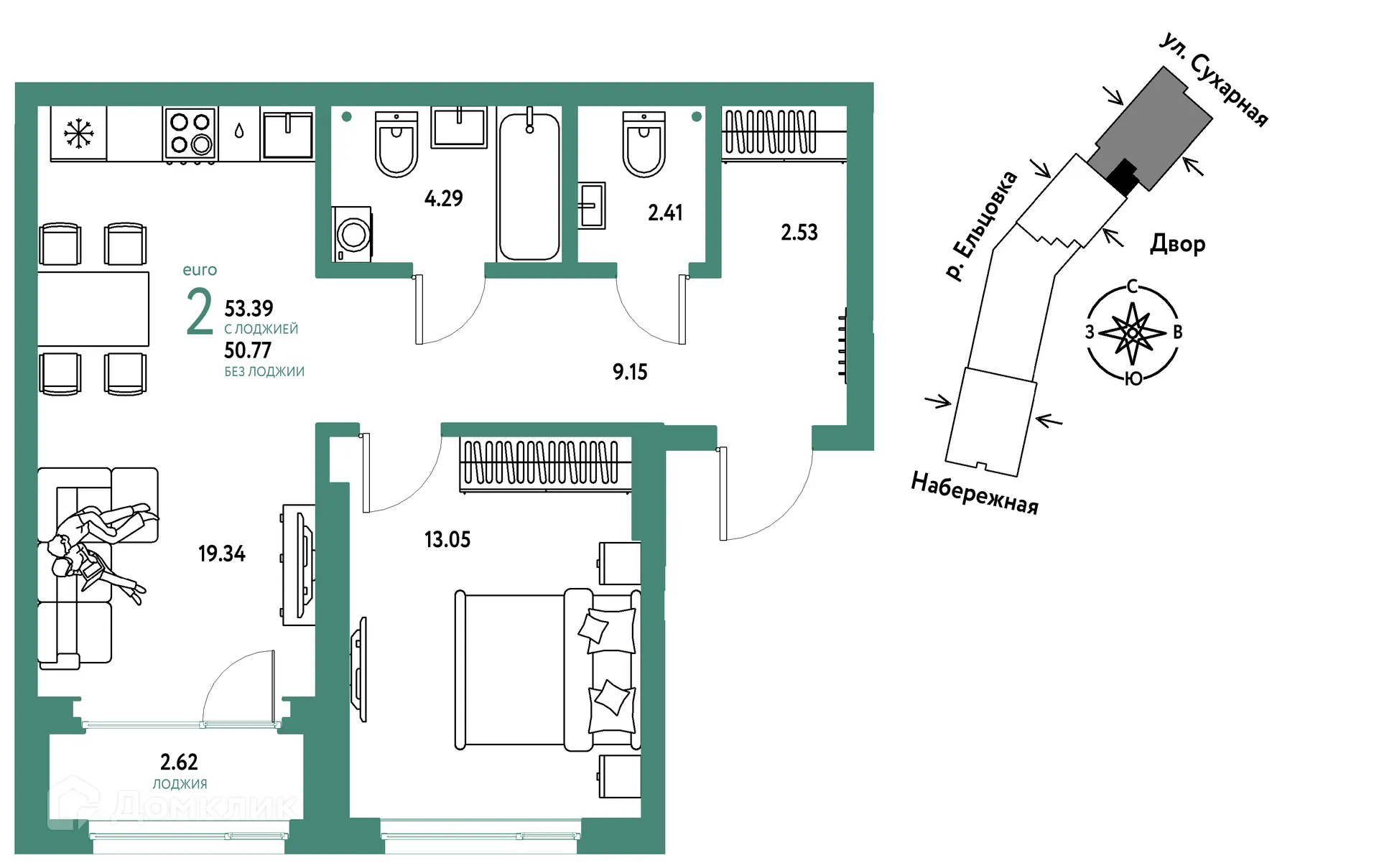 Фото квартиры в ЖК Страна.Береговая
