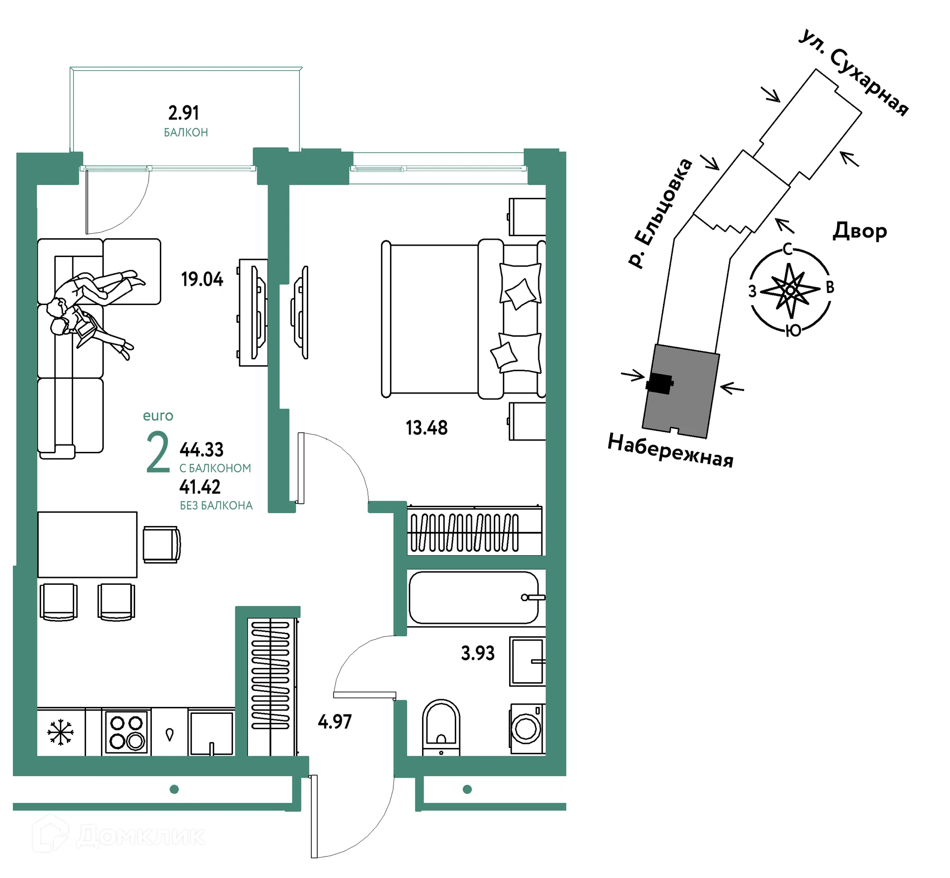 Фото квартиры в ЖК Страна.Береговая